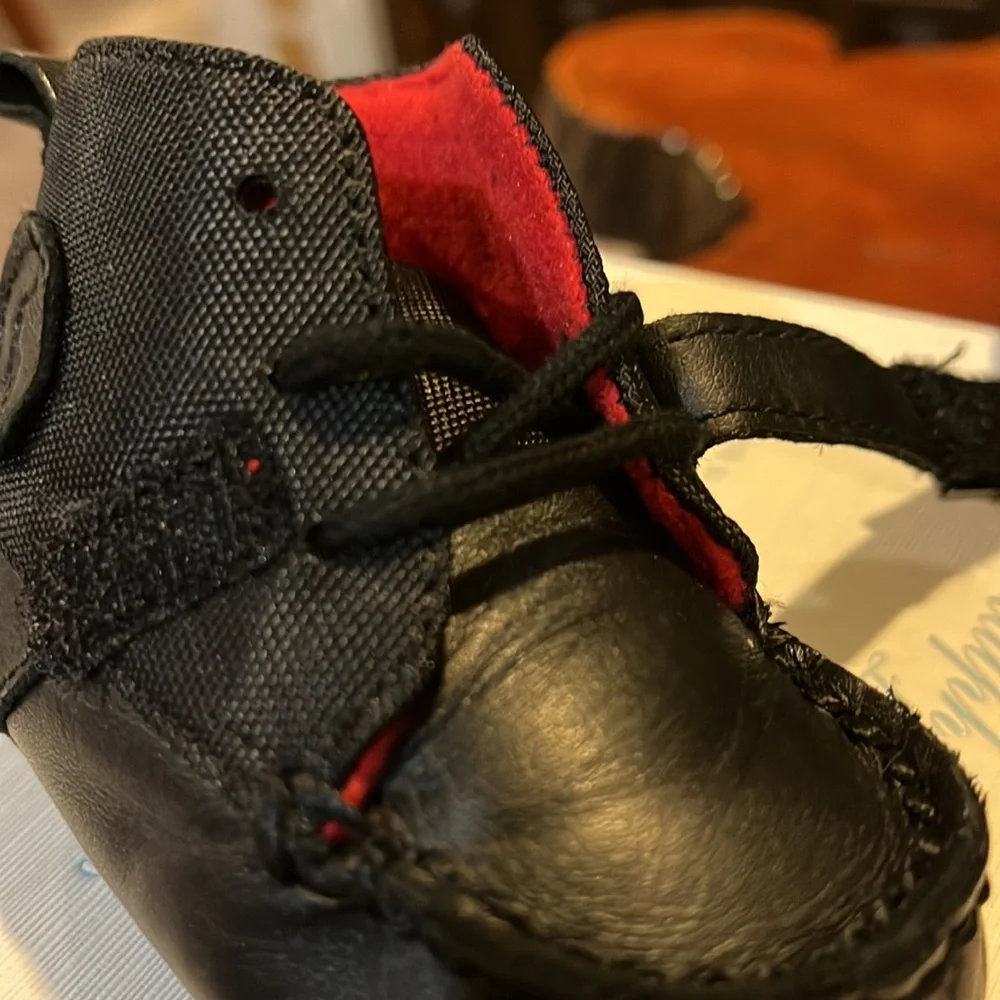 Polo Ralph Lauren Ranger Crib Shoes Booties black Baby Infant Boys Girls Size 1